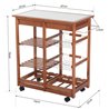 Carro de cocina madera y cer&aacute;mica