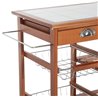 Carro de cocina madera y cer&aacute;mica