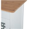 Carro de cocina completo madera blanco