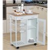 Carro de cocina completo madera blanco