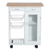 Carro de cocina completo madera blanco