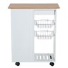 Carro de cocina completo madera blanco