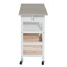 Carro de cocina extensible madera blanco