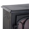 Chimenea el&eacute;ctrica negra con termostato Homcom