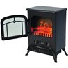 Chimenea el&eacute;ctrica vertical negra Homcom