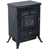 Chimenea el&eacute;ctrica vertical negra Homcom