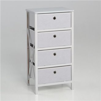 Cajonera PLEGABLE 4 cajones blanca IberoDepot