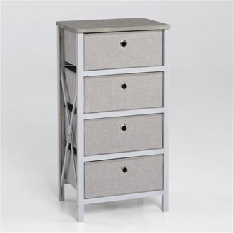 Cajonera PLEGABLE 4 cajones gris IberoDepot