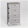 Cajonera PLEGABLE 4 cajones gris IberoDepot