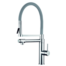 Grifo de fregadero gris con caño Pilot SEVEN
