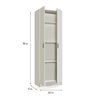 Armario columna multiusos 2 puertas blanco IberoDepot