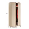 Armario ECO 2 puertas roble IberoDepot
