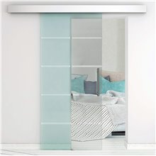 Puerta corredera de cristal para interior Homcom