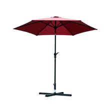 Parasol reclinable rojo oscuro Outsunny