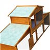 Conejera exterior grande de madera Pawhut