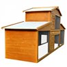 Conejera exterior grande de madera Pawhut