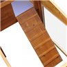 Conejera exterior grande de madera Pawhut