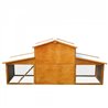Conejera exterior grande de madera Pawhut