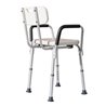 Taburete de ba&ntilde;o regulable con respaldo Homcom