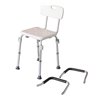Taburete de ba&ntilde;o regulable con respaldo Homcom