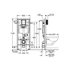 Cisterna empotrada con extracción de olores Rapid SL GROHE
