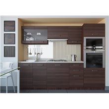 Cocina Paula 240cm castaño Tarraco