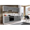 Cocina 240cm gris brillo Eliza Tarraco