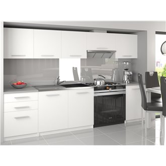 Cocina 240cm blanco Uniqa Tarraco