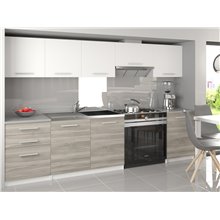 Cocina Paula 240cm castaño Tarraco