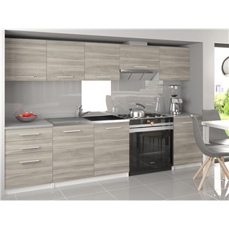 Cocina 240cm gris Uniqa Tarraco