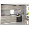 Cocina 240cm gris Uniqa Tarraco