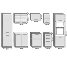 Cocina 300cm sonoma Syntka Tarraco
