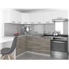 Cocina 360cm blanco y gris Lidia Tarraco