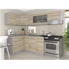 Cocina Paula 240cm castaño Tarraco