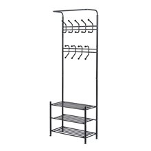Perchero metálico NEGRO HomCom