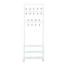 Mueble de recibidor metálico con perchero...