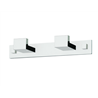 Percha doble cromo Quax Ba&ntilde;o Dise&ntilde;o