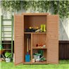 Caseta exterior de madera Outsunny