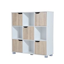 Estantería 4 baldas y 5 puertas HomCom