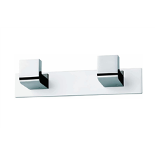 Percha doble cromo Toix Baño Diseño