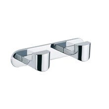 Percha doble de aluminio Unik Baño Diseño