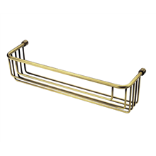 Cesta de ducha latón envejecido 40cm Siena Baño Diseño