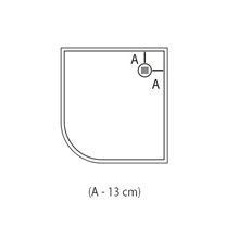 Plato de ducha resina semicircular Futurbaño