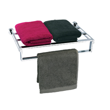 Toallero de aluminio cromo a pared Baño Diseño