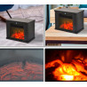 Chimenea el&eacute;ctrica de pie 34x17x25cm negra Homcom