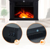 Chimenea el&eacute;ctrica de pie 34x17x25cm negra Homcom