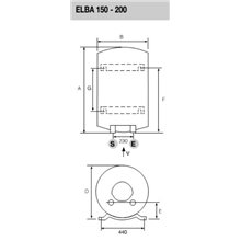 Termo vertical 150L Elba 150 EU Fleck