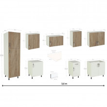 Cocina Praga 300 cm IberoDepot