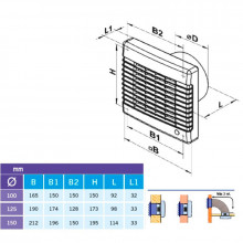 Extractor PREMIUM Ø-100 estándar