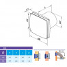 Extractor DESIGN &Oslash;-100 est&aacute;ndar